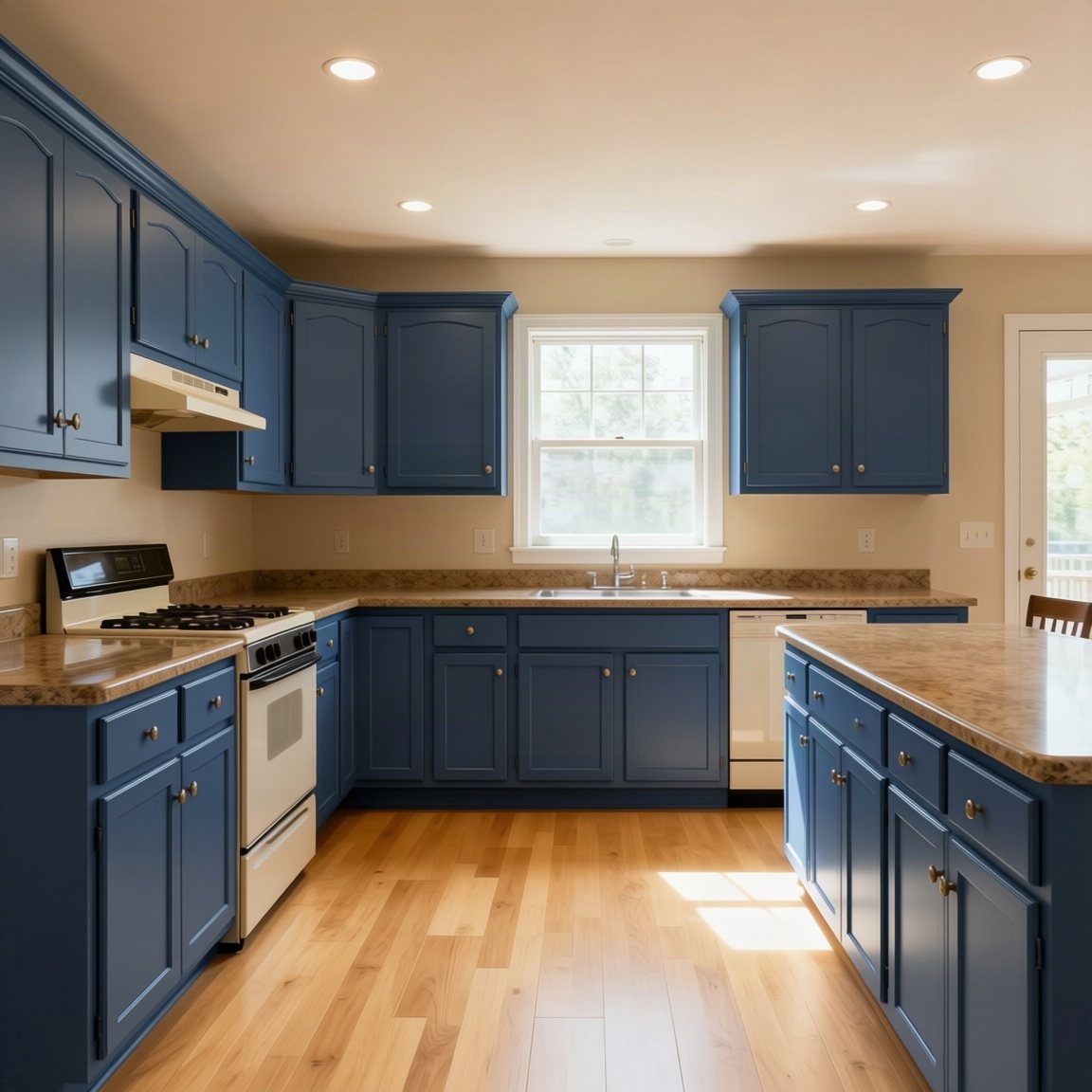 Kitchen cabinets painted Naval
